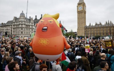 La monarquía británica recibe con honores a Trump mientras se suceden las protestas ciudadanas