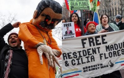 ​Tensión en Nueva York: Protestas a favor y en contra marcan la segunda audiencia de Maduro y Cilia Flores