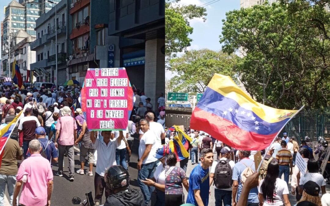 ​¡Hambre y Resistencia! Caracas se desborda en una marcha hacia Miraflores por salarios dignos
