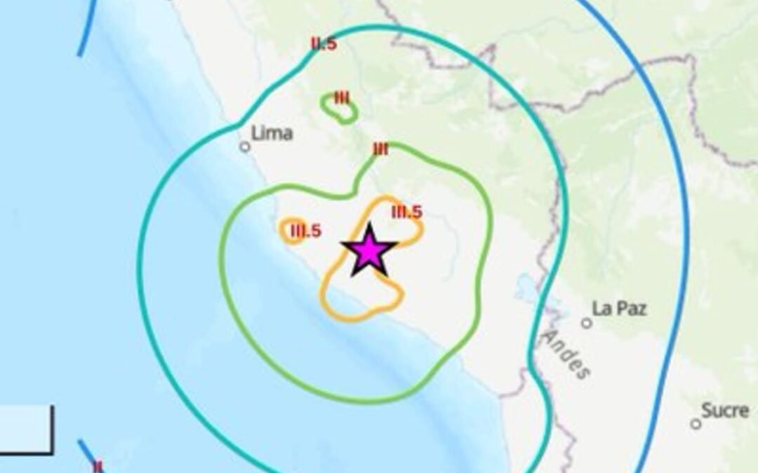 Sismo de magnitud 7,2 sacude el sur del Perú sin que se reporten daños graves